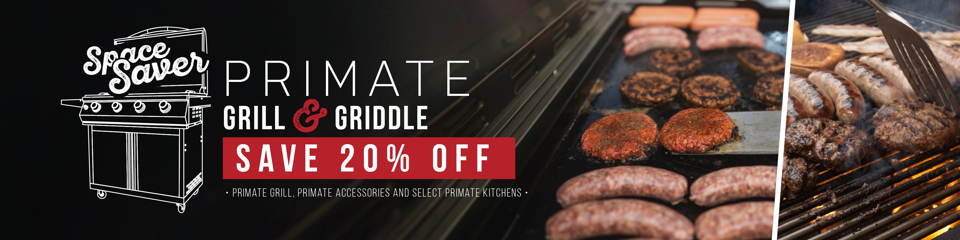 Save 20% On the Primate Gas Grill & Griddle